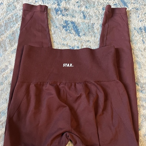 STAX chocolate brown seamless leggings small - Picture 4 of 4